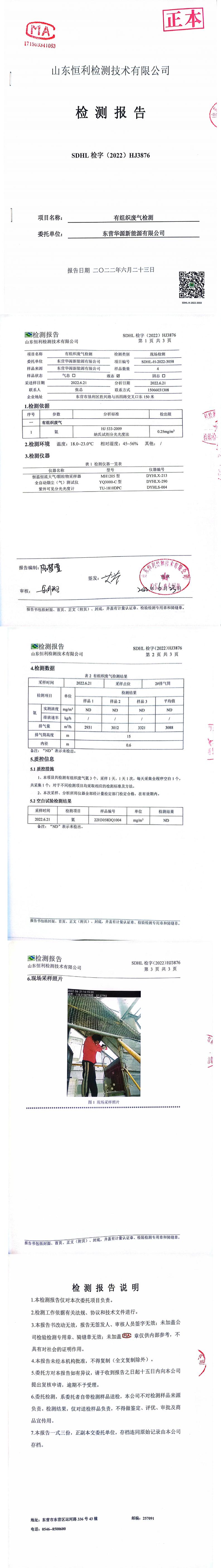 東營華源新能源有限公司2022年第一季度檢測信息公示(圖14)